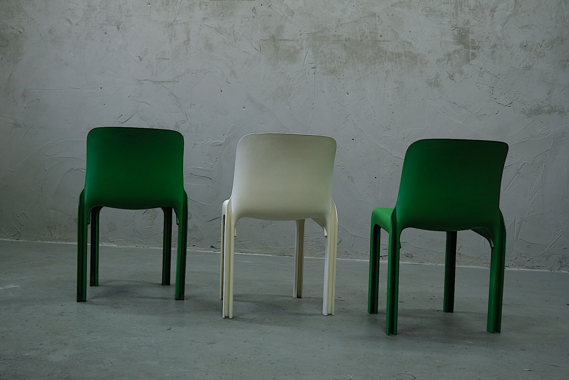 Dinning Chairs by Vico Magistretti for Artemide, set of 3, Italy 1970's
