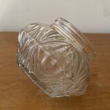 Deux anciens sucriers en verre travaillé transformés en mini vases