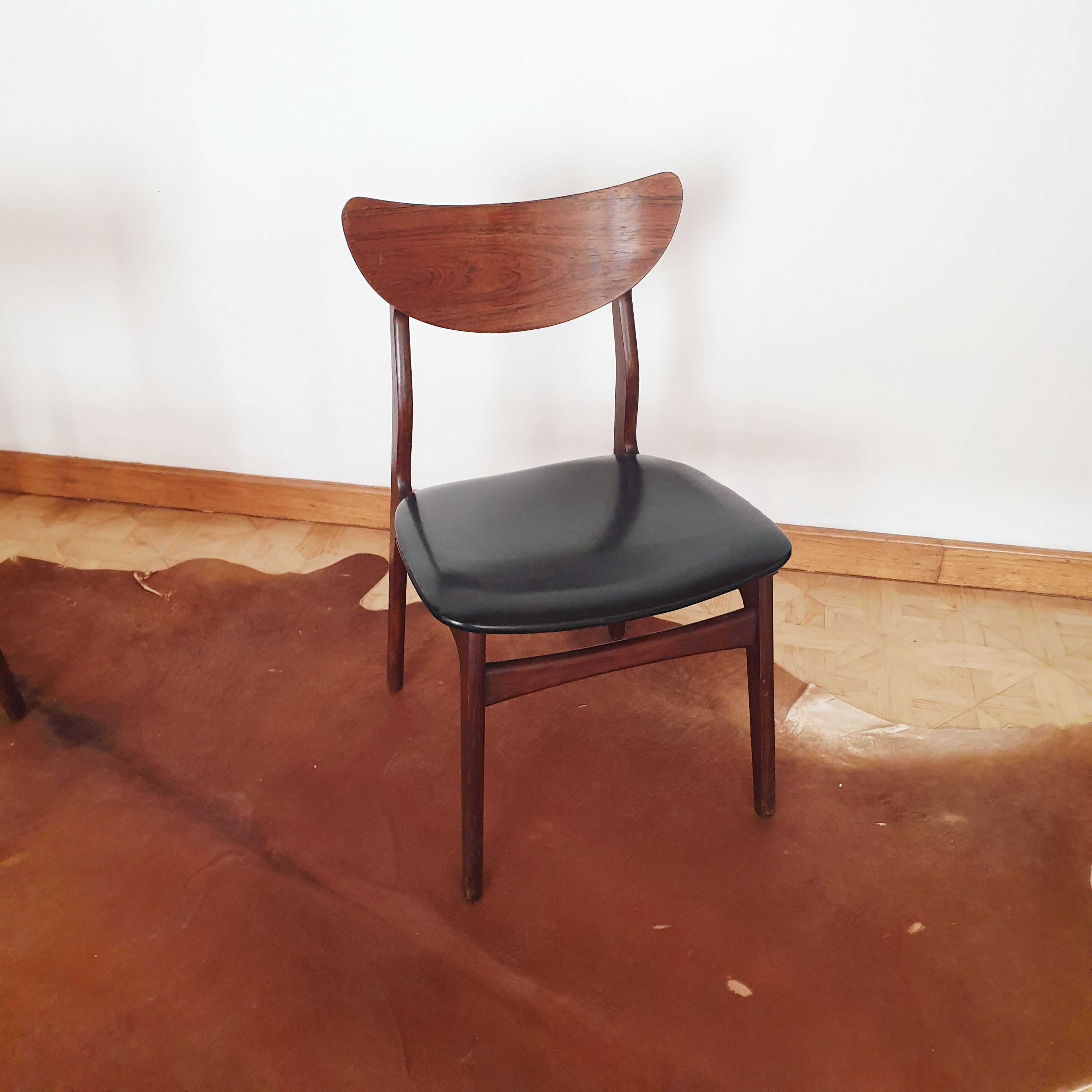 6 chairs in vintage Rio palissandre Denmark 1960 HP HANSEN MØBELINDUSTRI