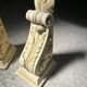 Moulded plaster bookends