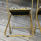 2 vintage Lafuma Chantazur folding chairs