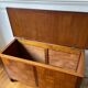 Solid oak toy chest