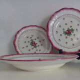 Trio of Longchamp plates/dishes 1930/40, country flowers
