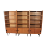 Vintage libraries in teak veneer, Scandinavian style, 60s