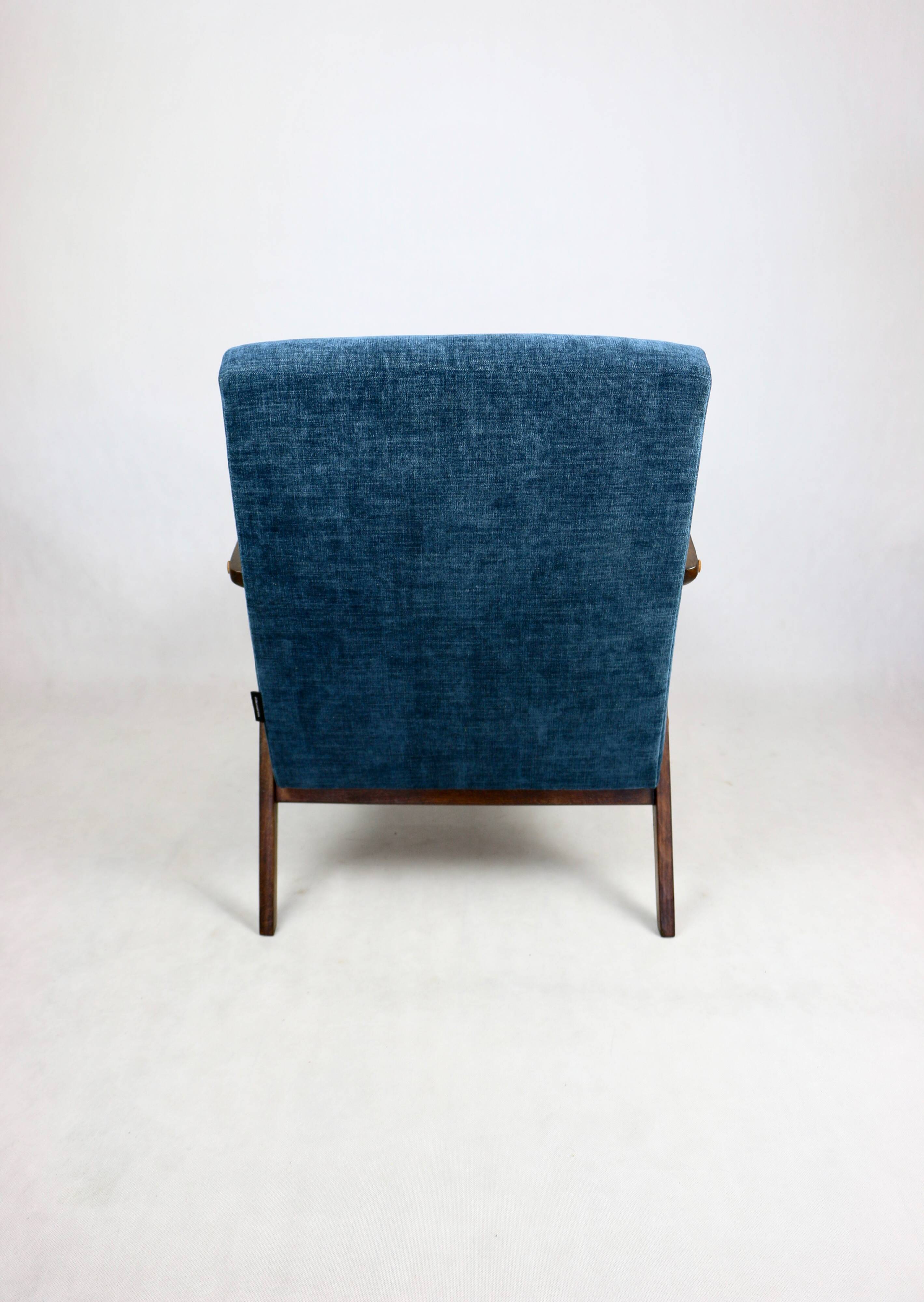 Vintage classic armchair like VAR grey - blue jeans