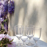 Old glasses in blown glass 19th