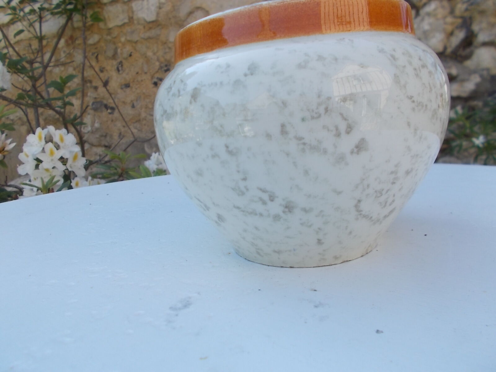 Earthenware pot vase