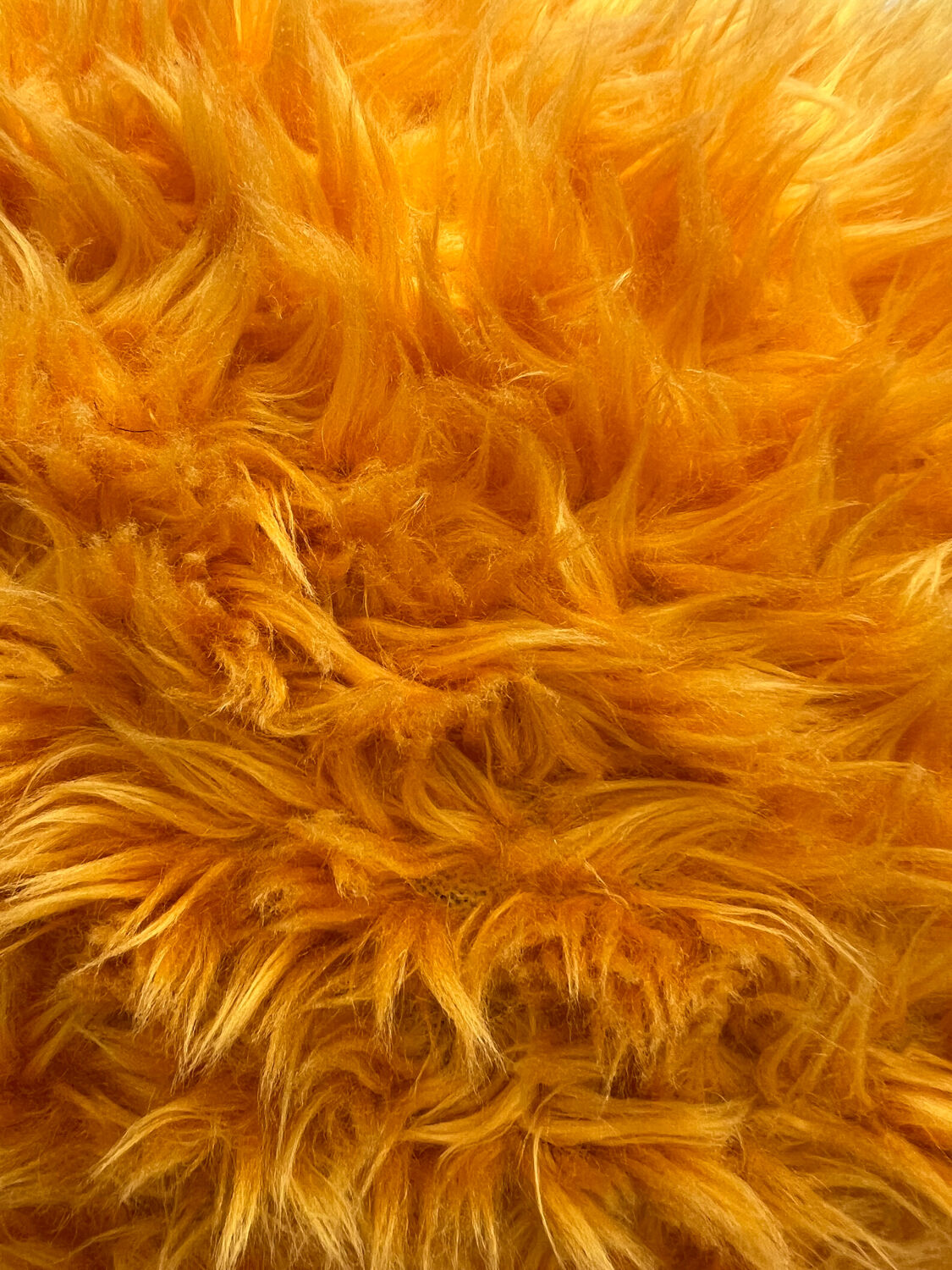 Vintage fur cushion