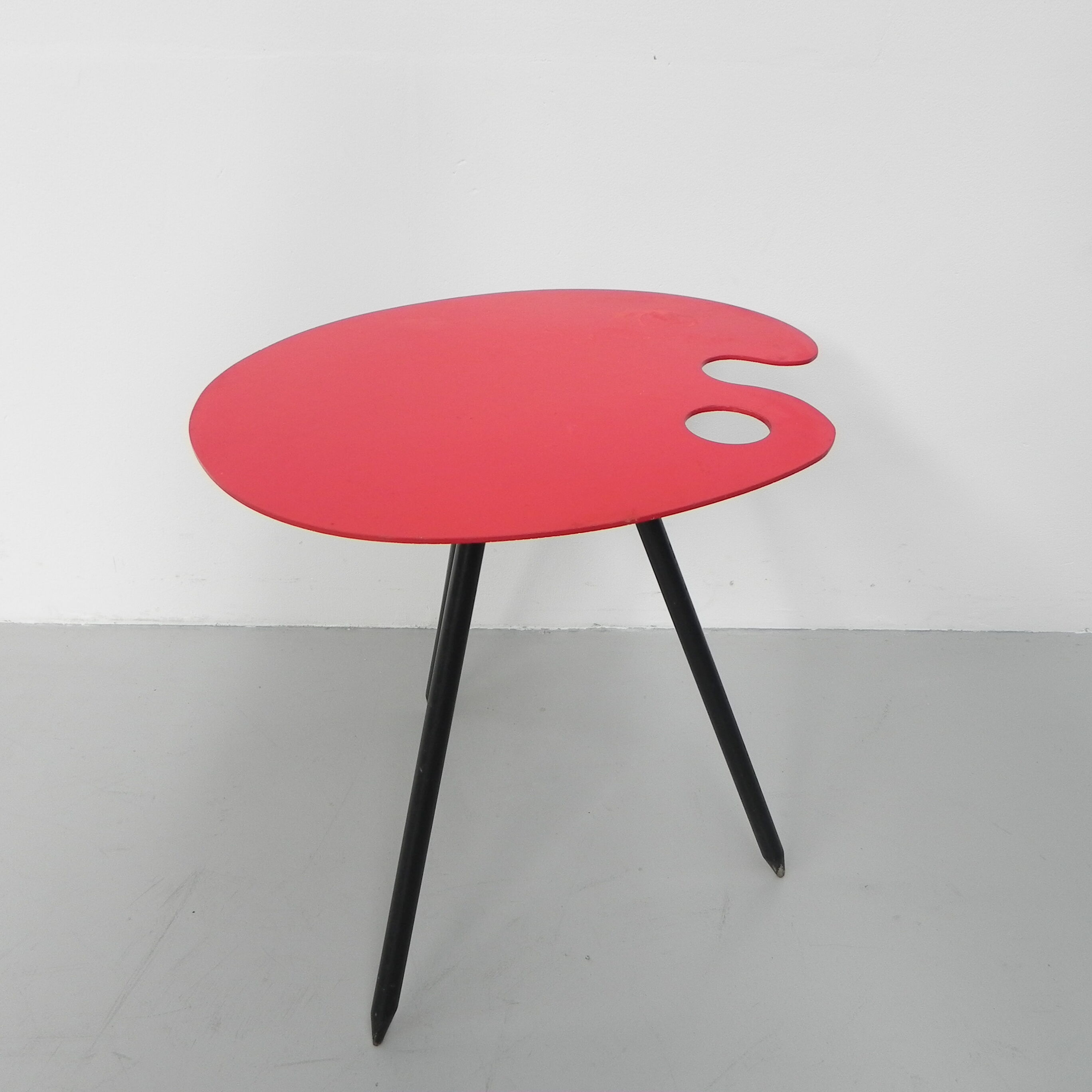 Side table Bois Manu by Lucien de Roeck, painter's palette