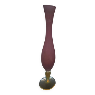 Vase opaline rose