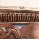 TABLECLOTH/CENTREPIECE/FOOTED METAL COOLER.