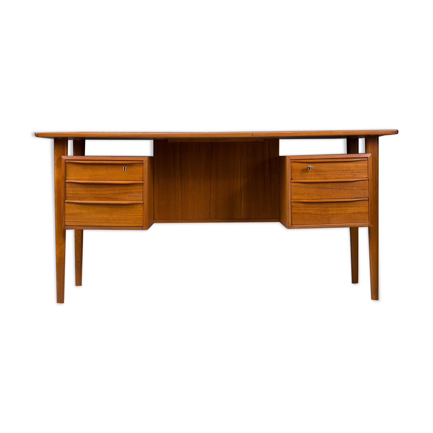 Danish Teak Desk by Peter Lovig Nielsen for Hedensted Mobelfabrik, 1961