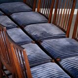 Vintage Dining Chairs in Rosewood, Denmark, 1950s, Set of 10