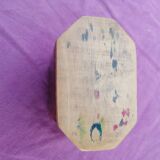 Wooden box with pencil holder and octagonal pens