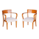 Art Deco Beech Armchairs attributed to Jindrich Halabala for Up Zavody, 1930s, Set of 2