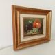 Oil painting on cardboard small format still life