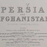 Map of Persia and Afghanistan c1869 Keith Johnston Royal Atlas Hand coloured map