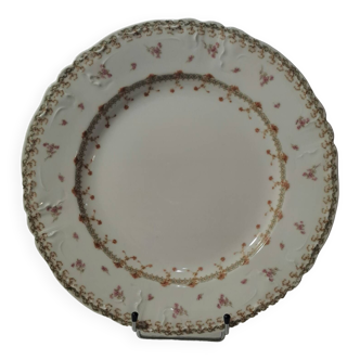 Plat creux en porcelaine Haviland et co  tampon Bourgeois Paris