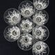 Set of 9 glasses of white wine in crystal of Saint Louis camargue model