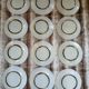 12 vintage Duralex dessert plates
