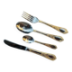 Cutlery set SBS Bestecke Solingen 70 pieces gold plated, vintage