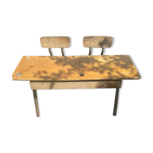 bureau double d'écolier