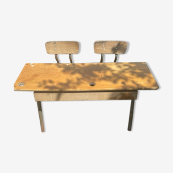 Double school desk