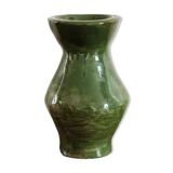 Glazed terracotta vase