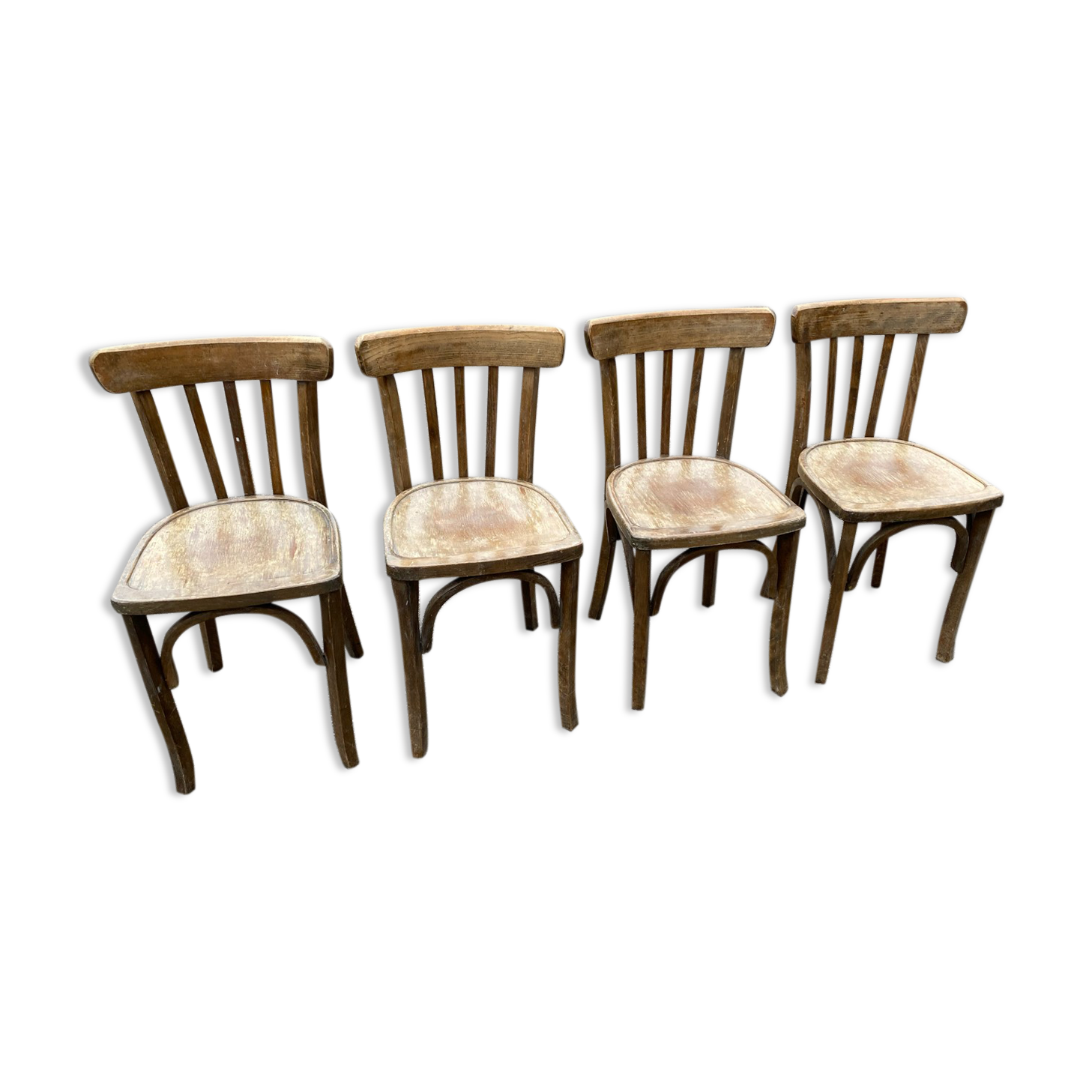 Set of 4 raw bistro chairs
