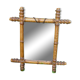 bamboo mirror with hanging chain 43X 48cm
