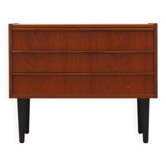 Teak chest of drawers, Danish design, 1970s, manufacture: Denmark