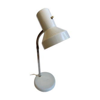 White metal desk lamp