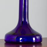 Pair of deep blue table lamps by Holmegaard for Le Klint, Denmark 1970s