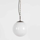 Large Globe Opaline Pendant Lamp