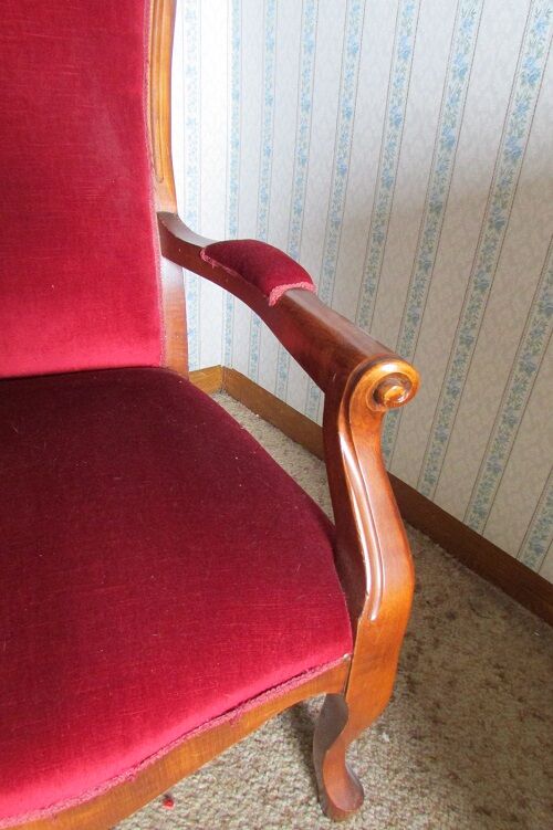 Voltaire armchair in cherry tree