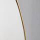 large 1960s vintage wall mirror in golden brass italian design