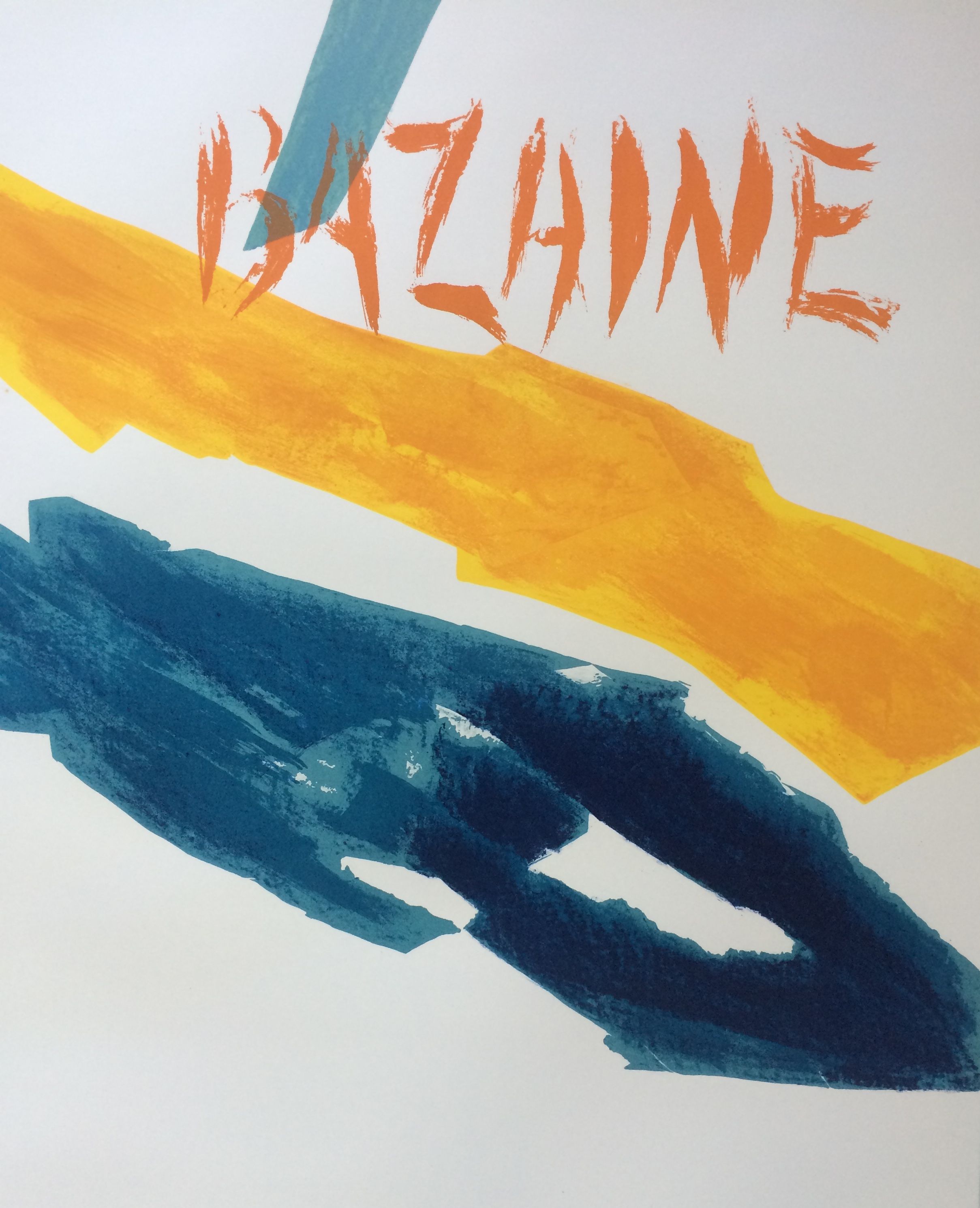 Original exhibition poster made in lithograph
