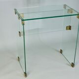 Console glass and bronze, France, 60 years