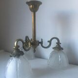 40/50 style brass chandelier