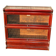 Mahogany glass-fronted bookcase THE GLOBE WERNICKE LONDON 1900, a piece of furniture