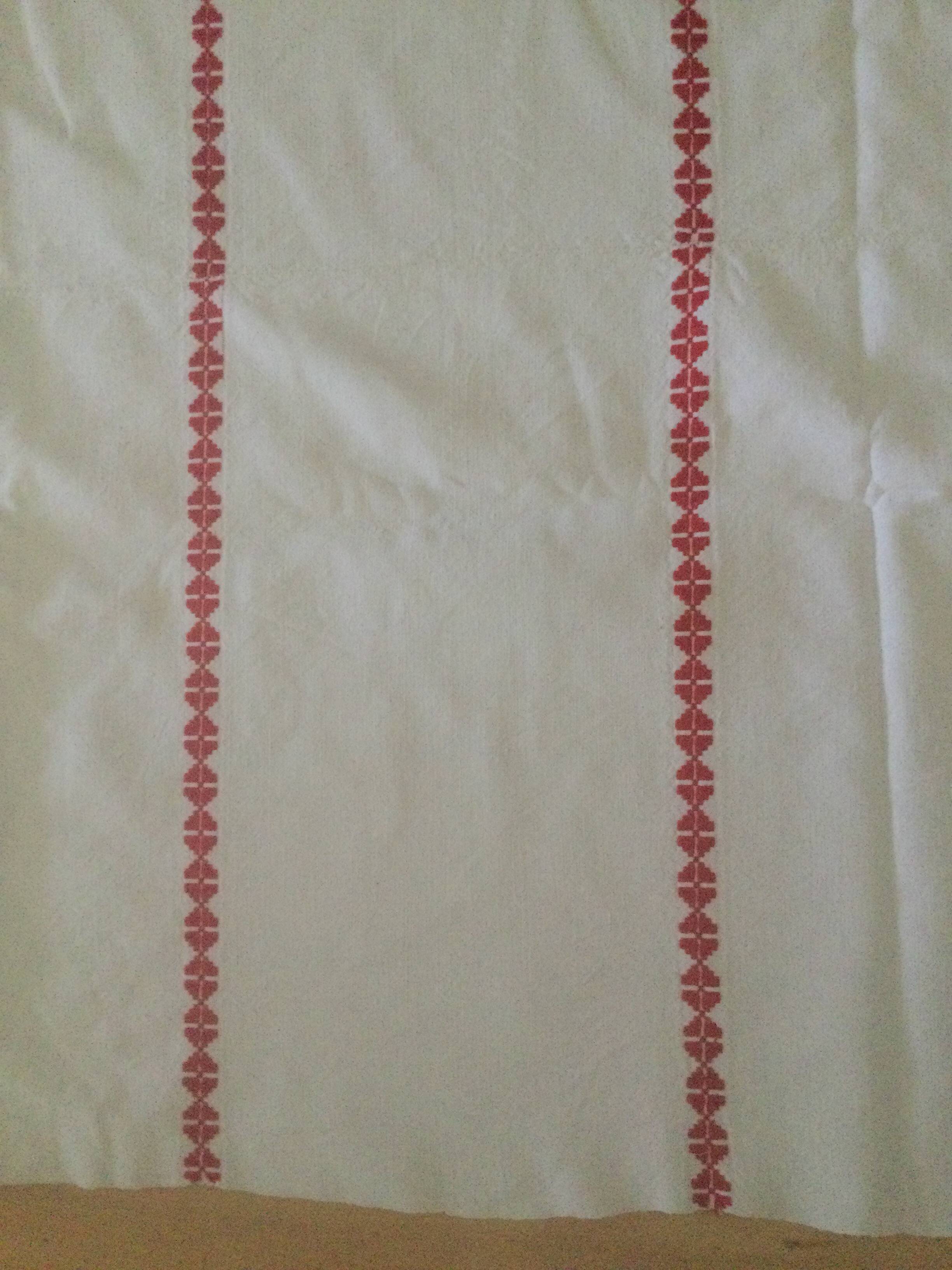 Old linen tablecloth