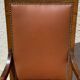 Fauteuil en bois et cuir