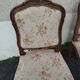 Set of 3 Louis XV style armchairs in carved wood – traditional upholstery