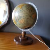 Ancient Light Earth Globe by Girard, Barrère and Thomas