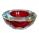 Murano glass geode faceted bowl