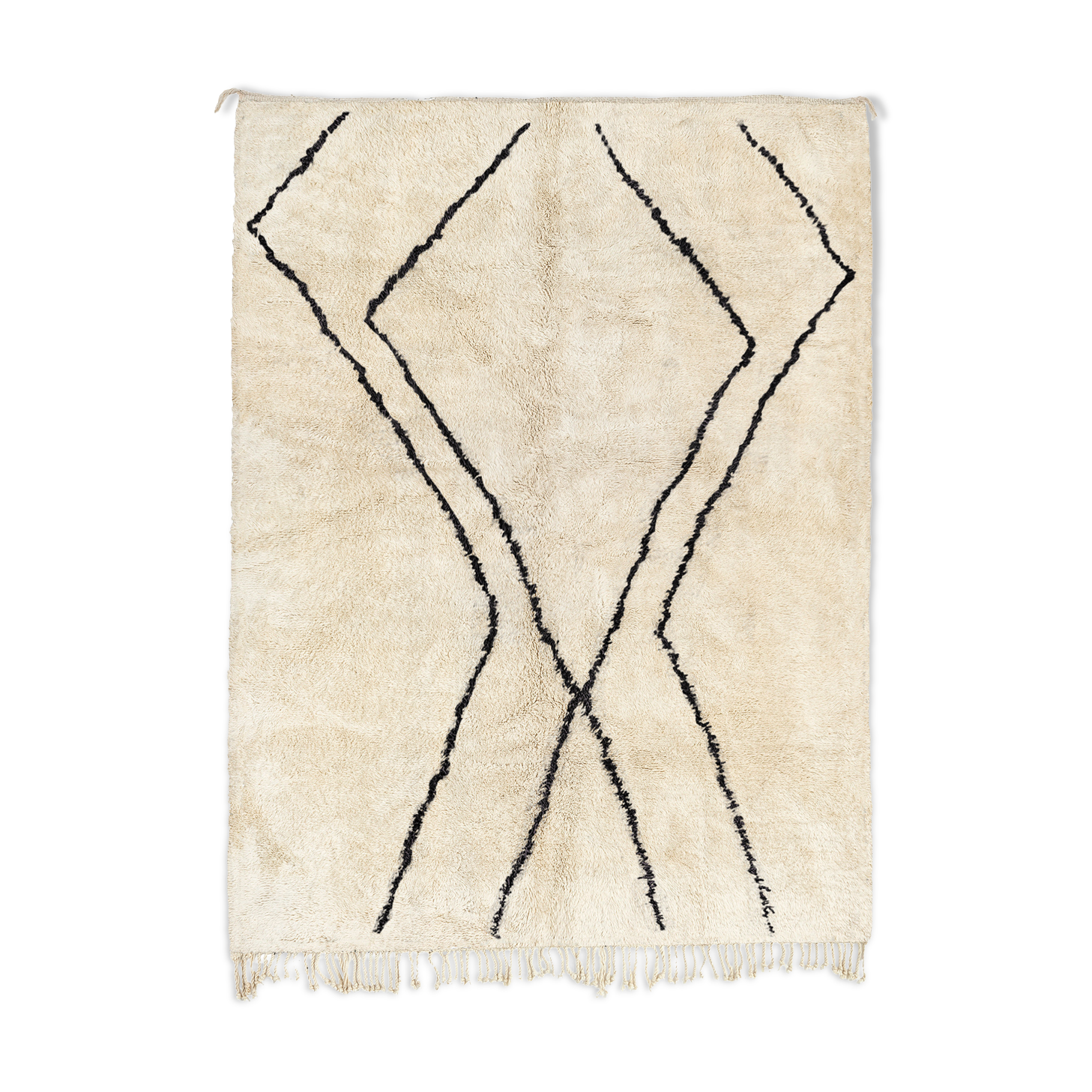 Modern Moroccan carpet white