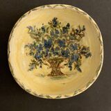 Cazaux Biarritz ceramic yellow and blue bowl