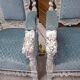 Pair of ceremonial armchairs in carved wood – Twisted columns