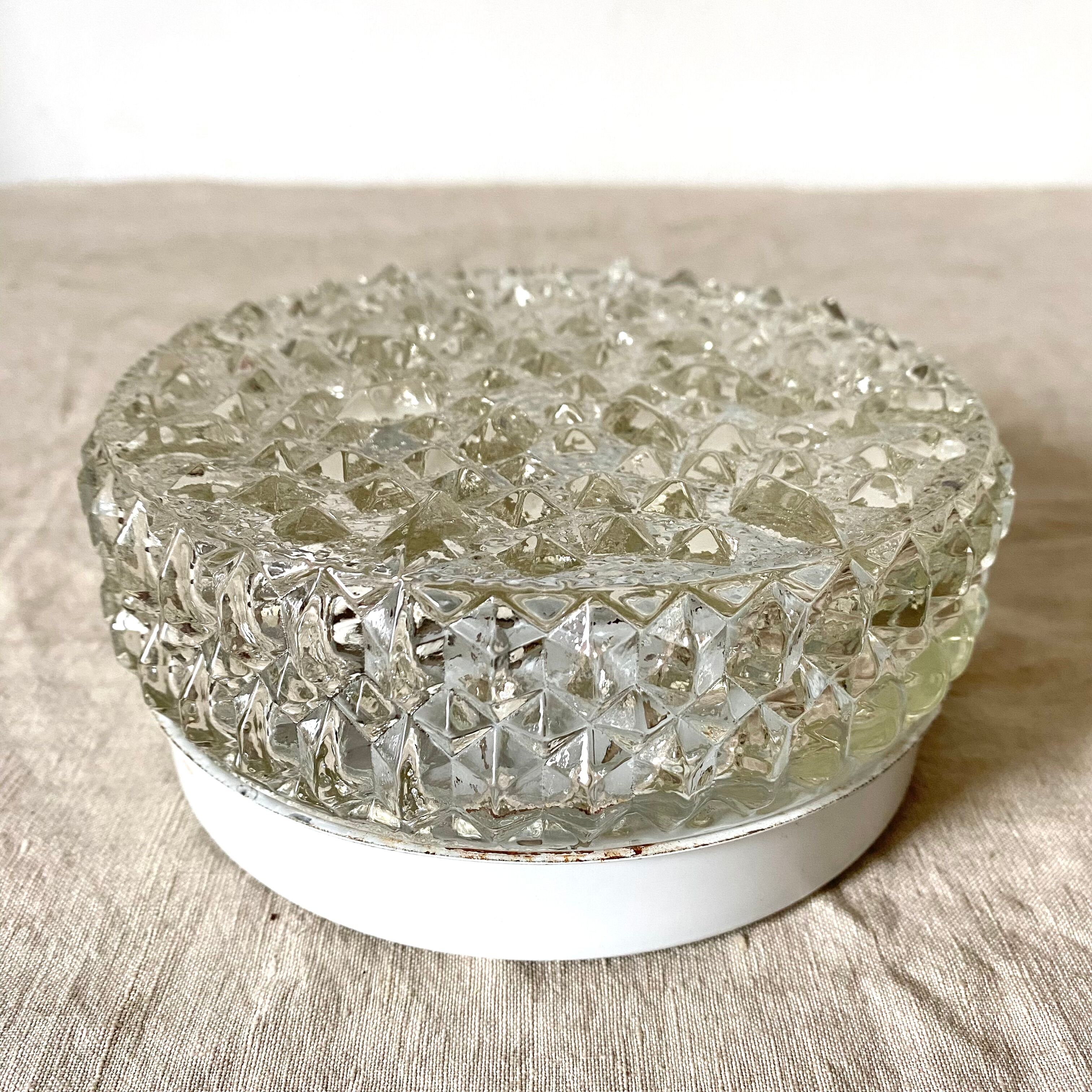 Vintage glass ceiling lamp