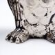 Vintage Silver Plastic Owl Ice Bucket - 1970's